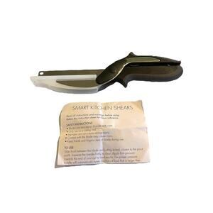 CookWorks Smart Kitchen Shears 2 in 1 Knife & Cutting Board 16076 NOB